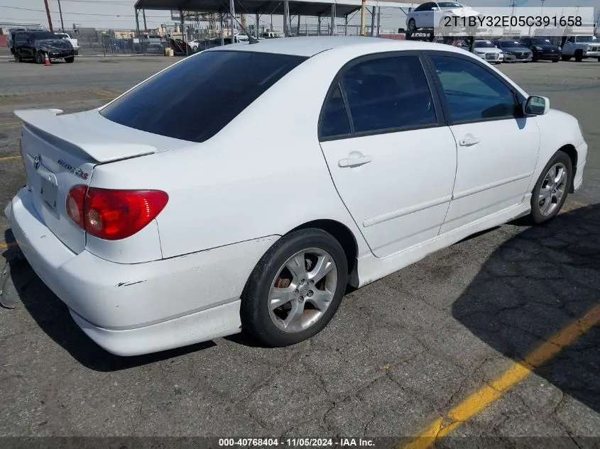 2T1BY32E05C391658 2005 Toyota Corolla Xrs