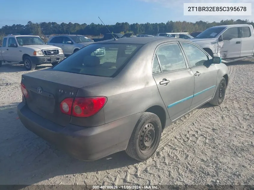 2005 Toyota Corolla Le VIN: 2T1BR32E85C395678 Lot: 40780626