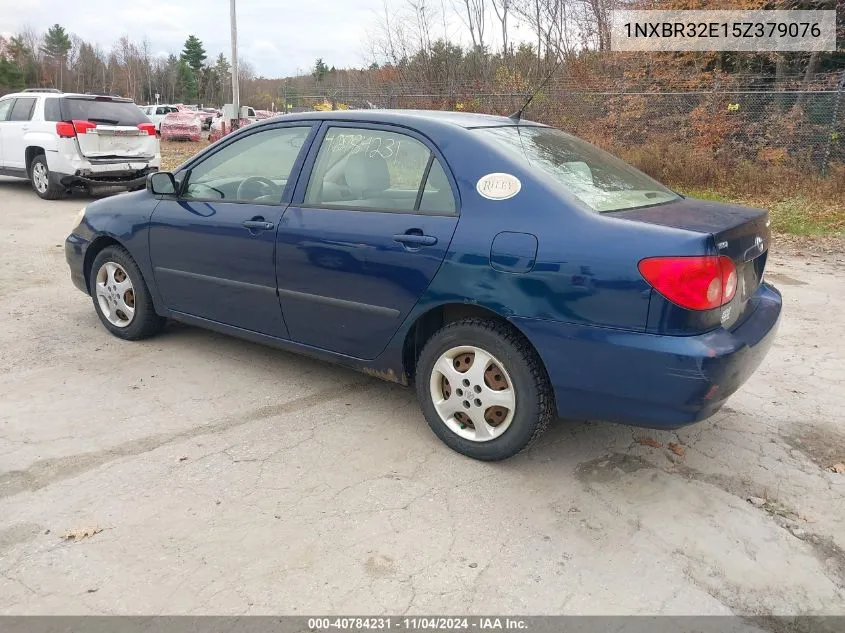 2005 Toyota Corolla Ce VIN: 1NXBR32E15Z379076 Lot: 40784231