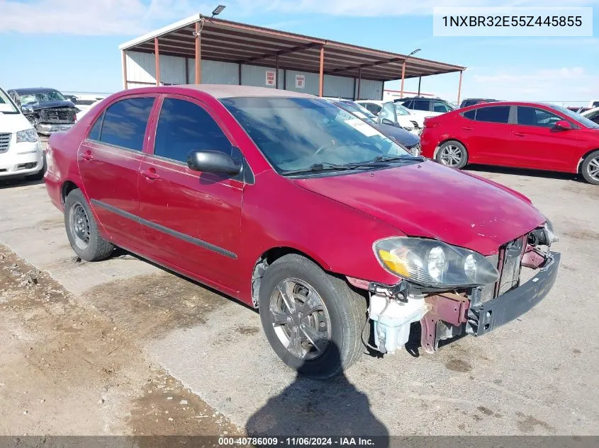 2005 Toyota Corolla Ce VIN: 1NXBR32E55Z445855 Lot: 40786009