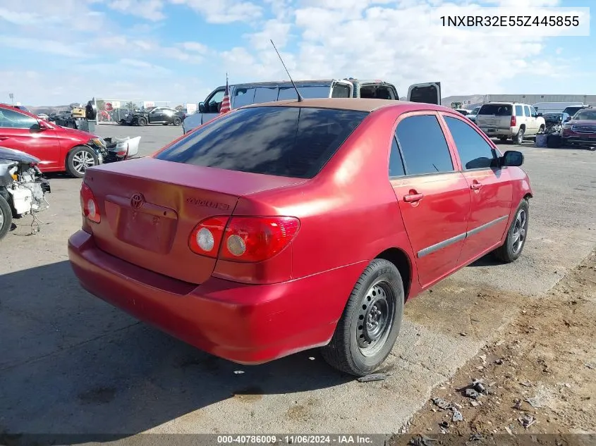 2005 Toyota Corolla Ce VIN: 1NXBR32E55Z445855 Lot: 40786009