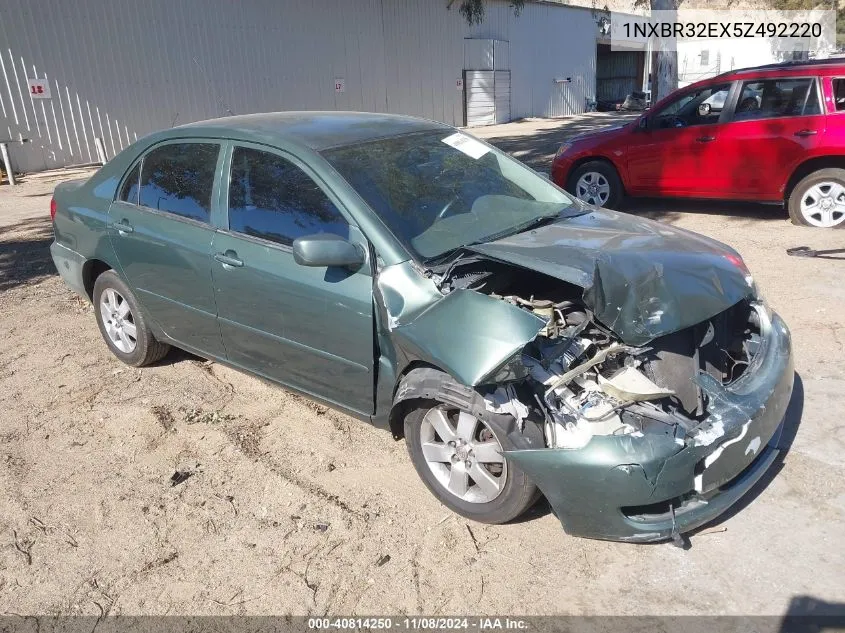 2005 Toyota Corolla Ce VIN: 1NXBR32EX5Z492220 Lot: 40814250