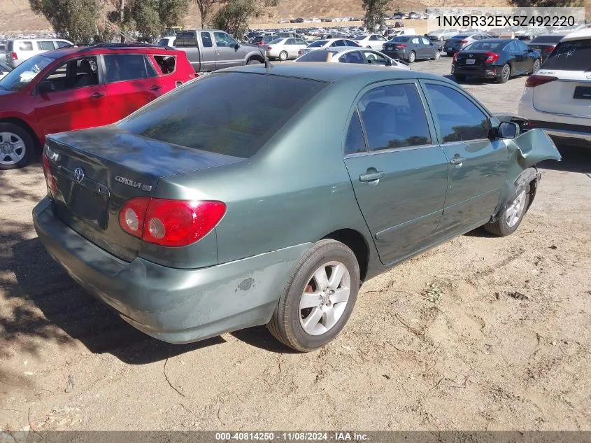 2005 Toyota Corolla Ce VIN: 1NXBR32EX5Z492220 Lot: 40814250