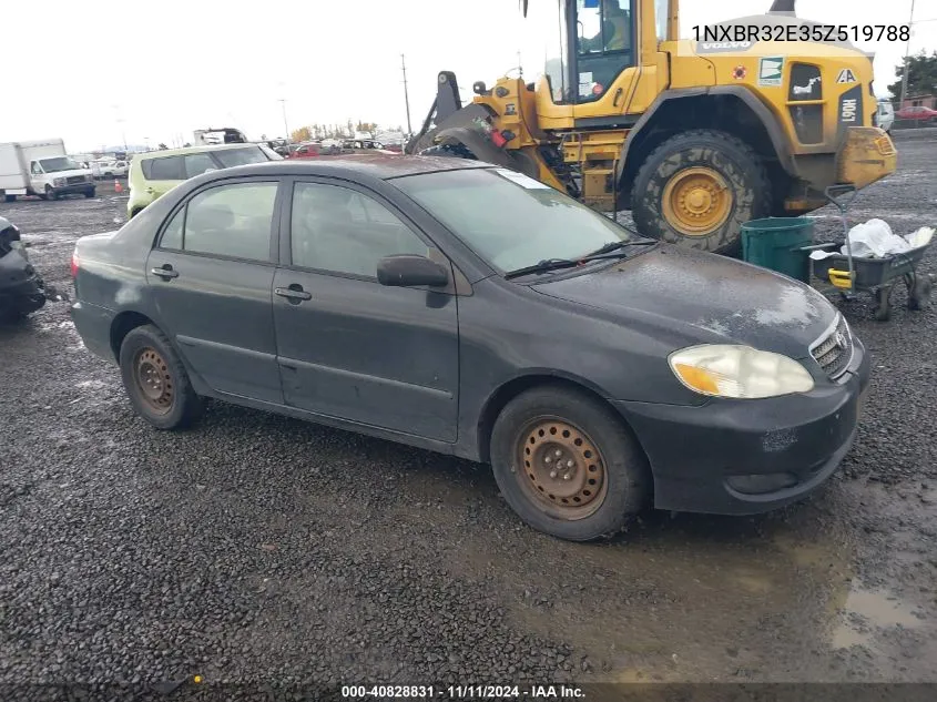 2005 Toyota Corolla Ce VIN: 1NXBR32E35Z519788 Lot: 40828831