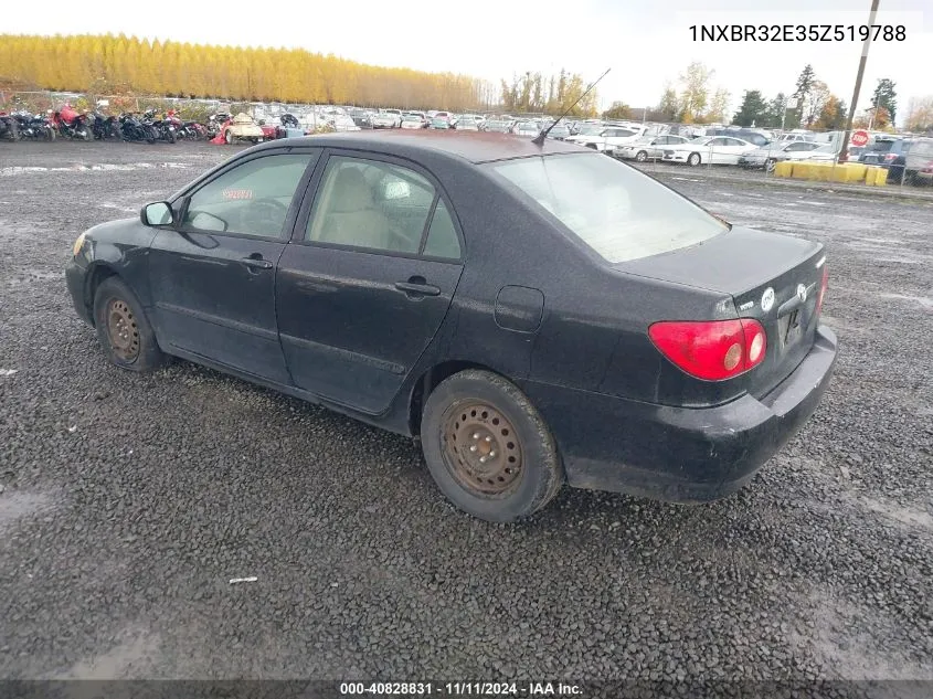 2005 Toyota Corolla Ce VIN: 1NXBR32E35Z519788 Lot: 40828831