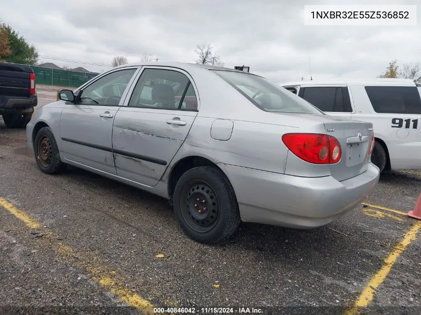 2005 Toyota Corolla Ce VIN: 1NXBR32E55Z536852 Lot: 40846042