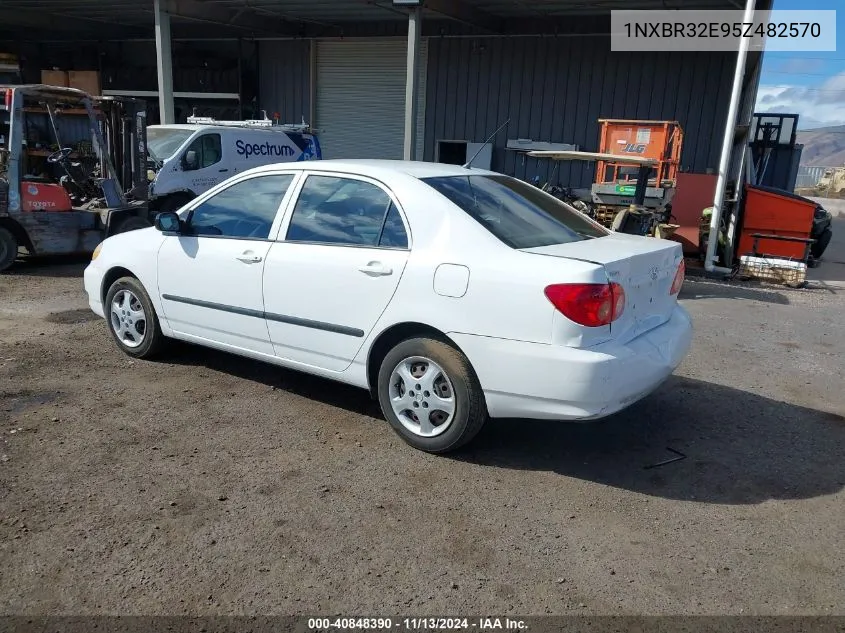 2005 Toyota Corolla Ce VIN: 1NXBR32E95Z482570 Lot: 40848390