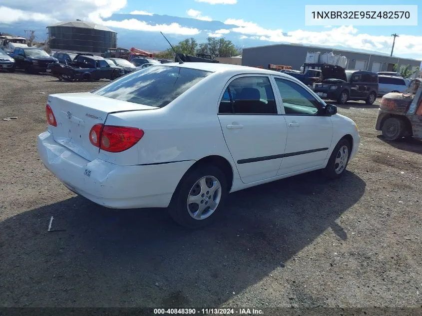 2005 Toyota Corolla Ce VIN: 1NXBR32E95Z482570 Lot: 40848390