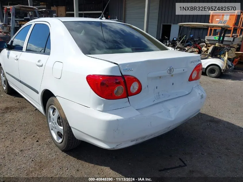 2005 Toyota Corolla Ce VIN: 1NXBR32E95Z482570 Lot: 40848390