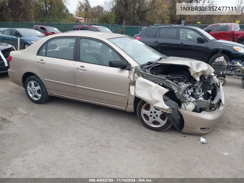 2005 Toyota Corolla Le VIN: 1NXBR30E35Z477111 Lot: 40852769