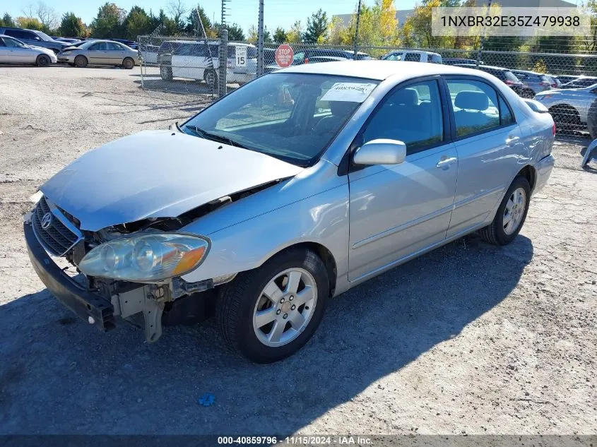 2005 Toyota Corolla Le VIN: 1NXBR32E35Z479938 Lot: 40859796