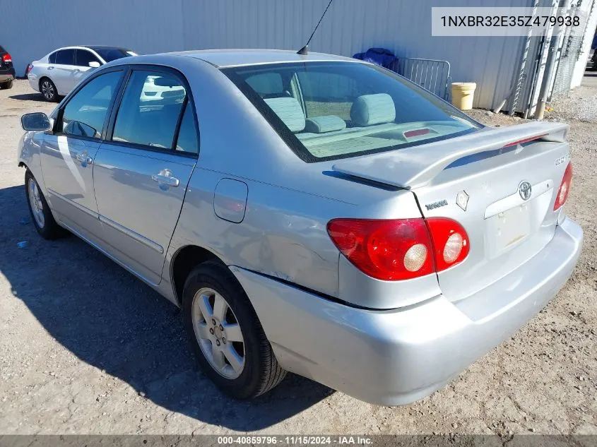 2005 Toyota Corolla Le VIN: 1NXBR32E35Z479938 Lot: 40859796