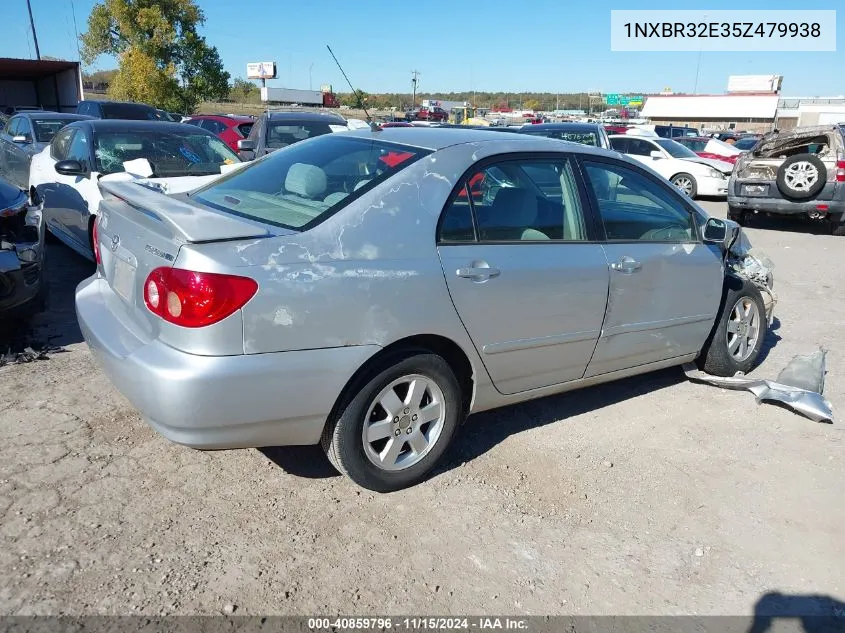 2005 Toyota Corolla Le VIN: 1NXBR32E35Z479938 Lot: 40859796