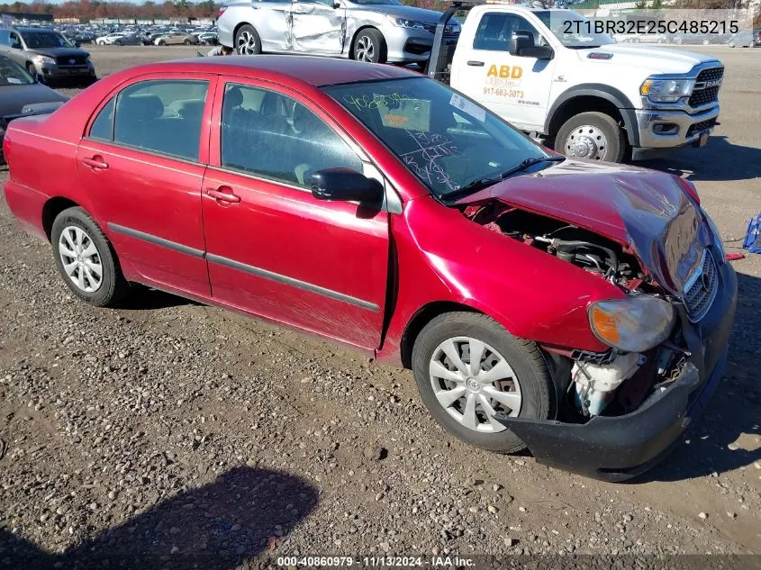 2005 Toyota Corolla Ce VIN: 2T1BR32E25C485215 Lot: 40860979