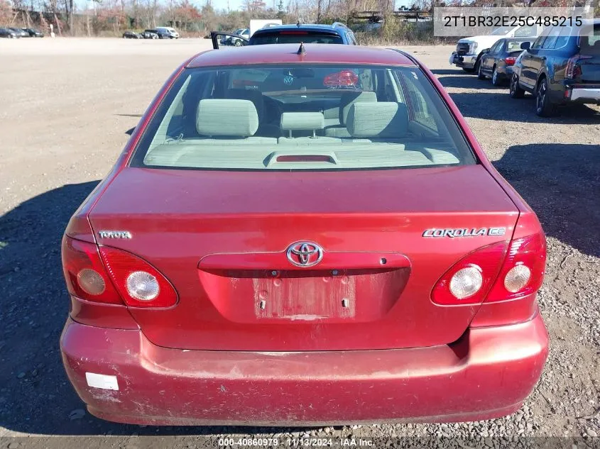 2005 Toyota Corolla Ce VIN: 2T1BR32E25C485215 Lot: 40860979