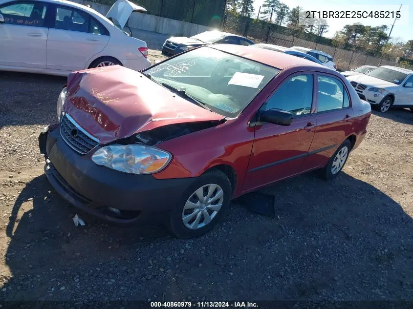 2005 Toyota Corolla Ce VIN: 2T1BR32E25C485215 Lot: 40860979