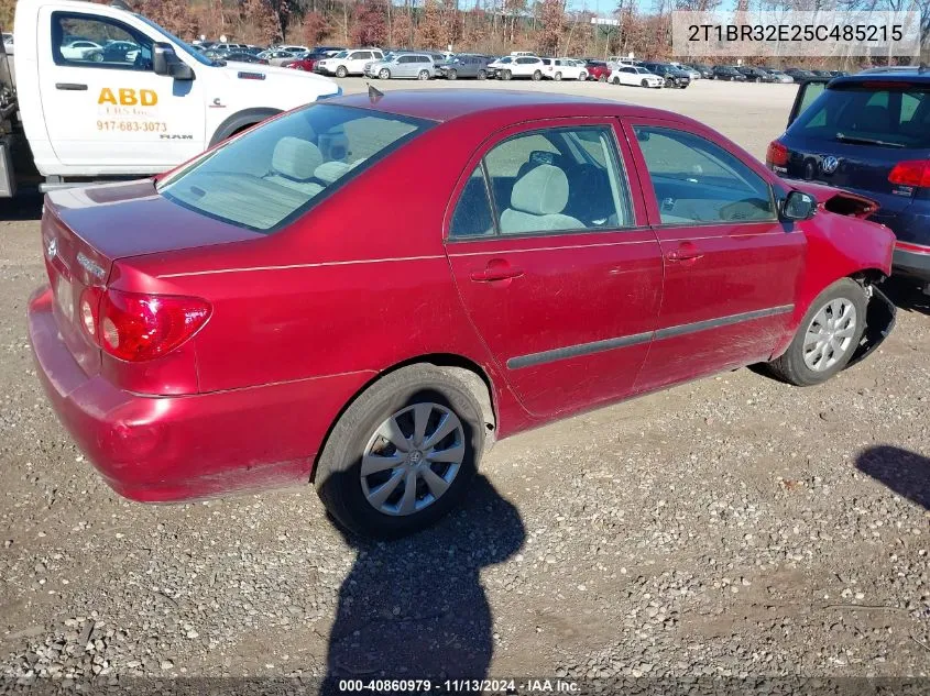 2005 Toyota Corolla Ce VIN: 2T1BR32E25C485215 Lot: 40860979