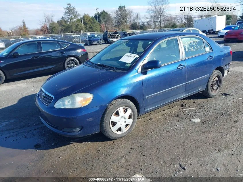 2005 Toyota Corolla Le VIN: 2T1BR32E25C552394 Lot: 40868242