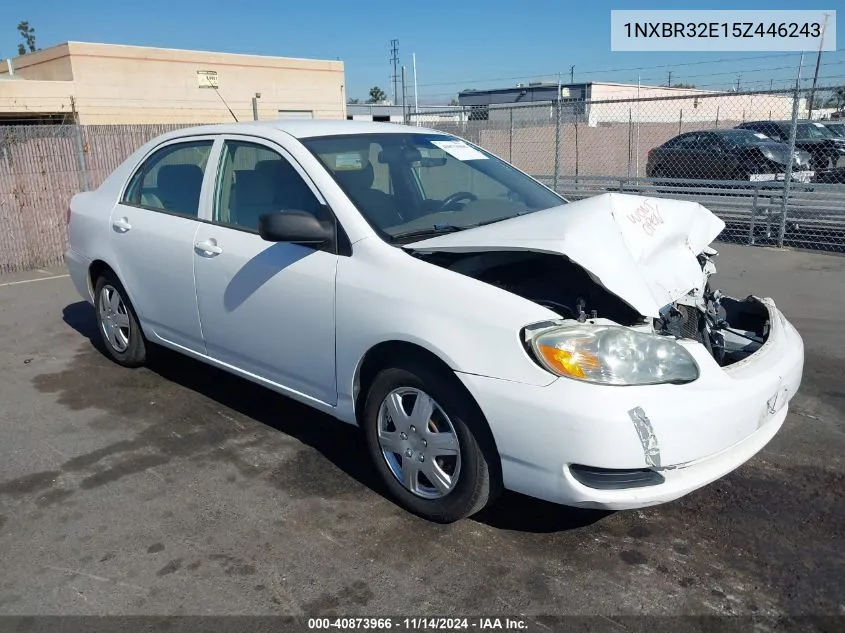 2005 Toyota Corolla Ce VIN: 1NXBR32E15Z446243 Lot: 40873966