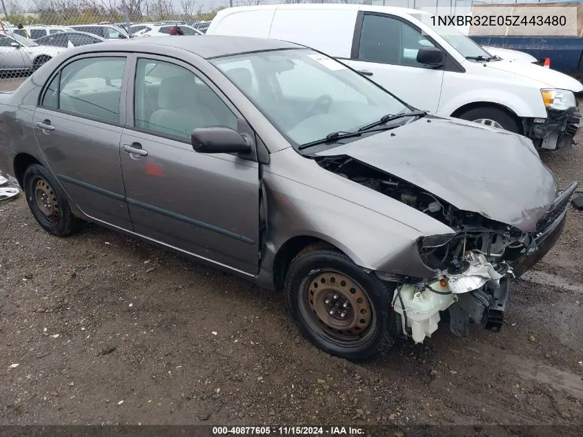 2005 Toyota Corolla Ce VIN: 1NXBR32E05Z443480 Lot: 40877605