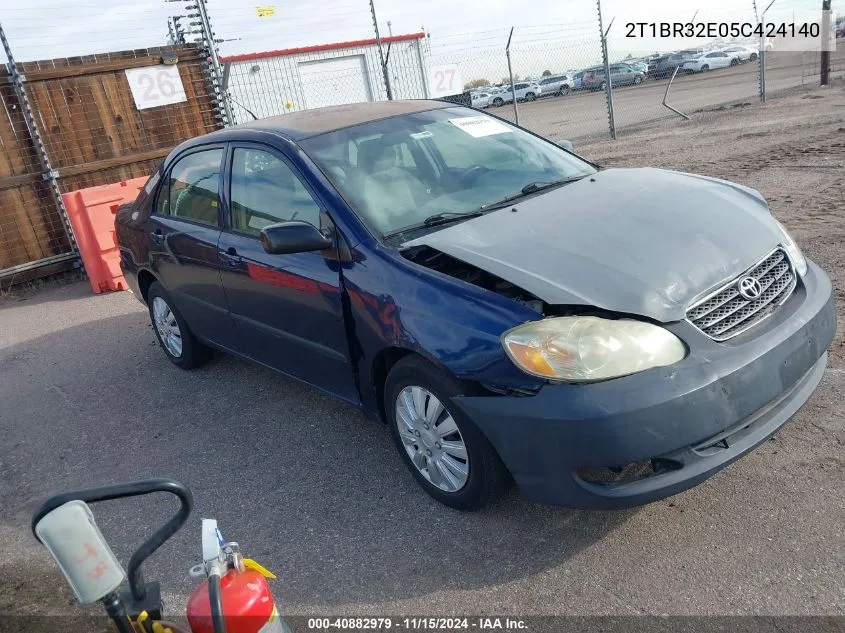 2005 Toyota Corolla Ce VIN: 2T1BR32E05C424140 Lot: 40882979