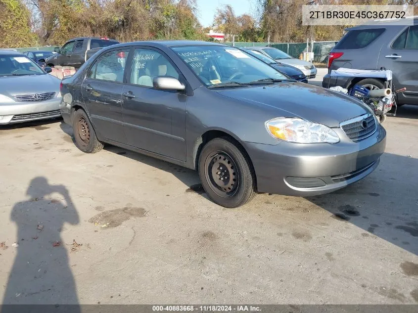 2005 Toyota Corolla Le VIN: 2T1BR30E45C367752 Lot: 40883668