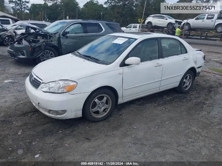 2005 Toyota Corolla Le VIN: 1NXBR30E55Z375471 Lot: 40919142