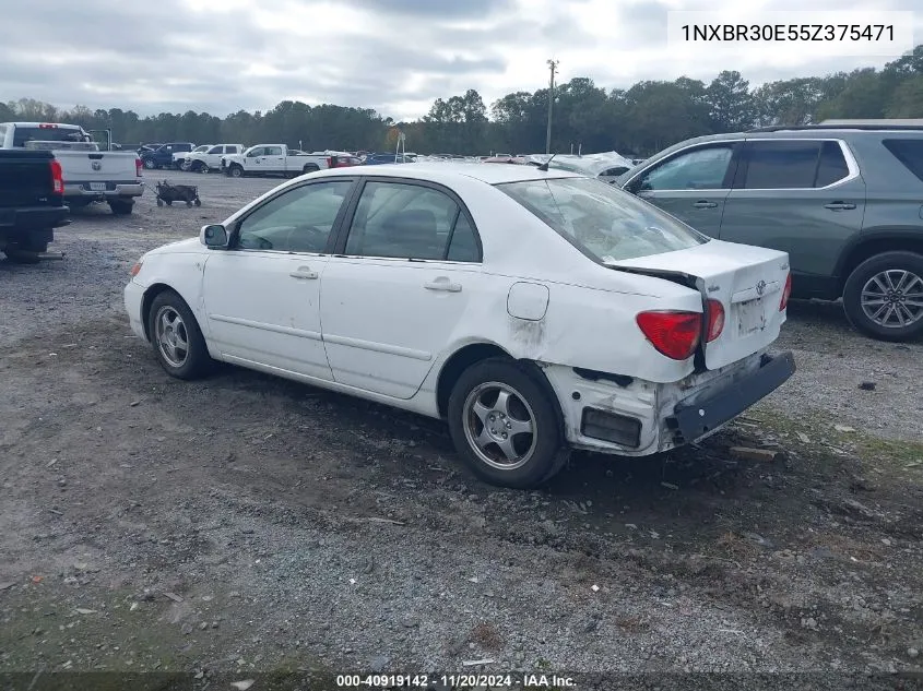 2005 Toyota Corolla Le VIN: 1NXBR30E55Z375471 Lot: 40919142