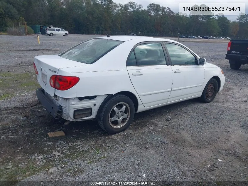 2005 Toyota Corolla Le VIN: 1NXBR30E55Z375471 Lot: 40919142