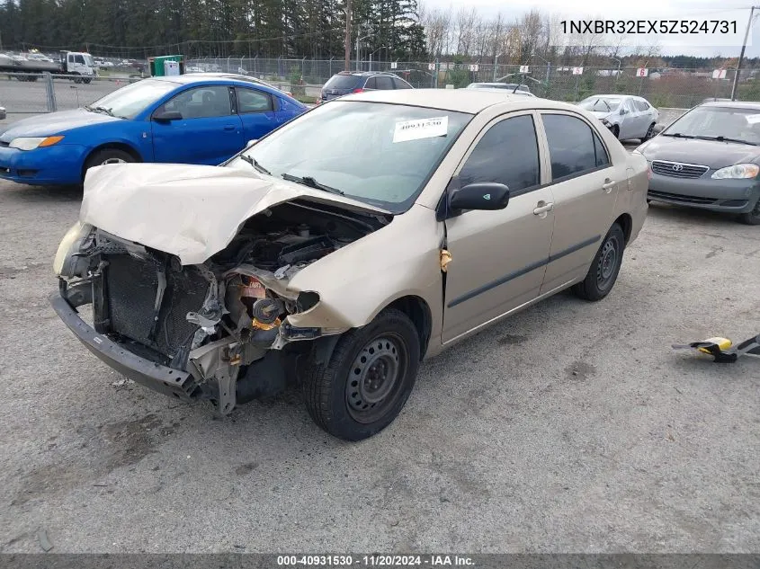 2005 Toyota Corolla Ce VIN: 1NXBR32EX5Z524731 Lot: 40931530