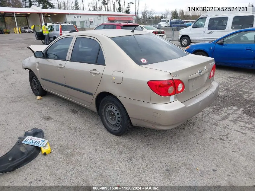 2005 Toyota Corolla Ce VIN: 1NXBR32EX5Z524731 Lot: 40931530