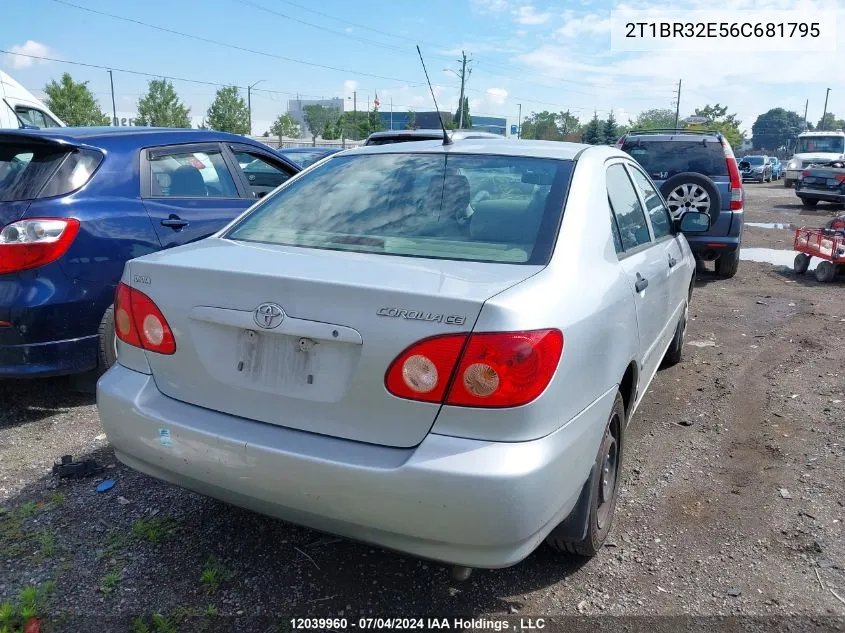 2006 Toyota Corolla Ce/Le/S VIN: 2T1BR32E56C681795 Lot: 12039960