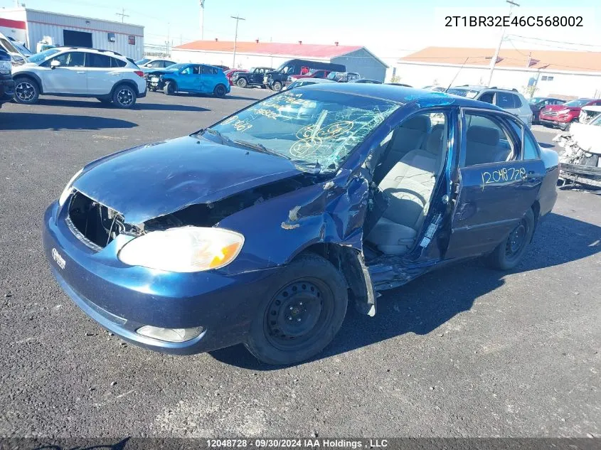 2006 Toyota Corolla Ce/Le/S VIN: 2T1BR32E46C568002 Lot: 12048728