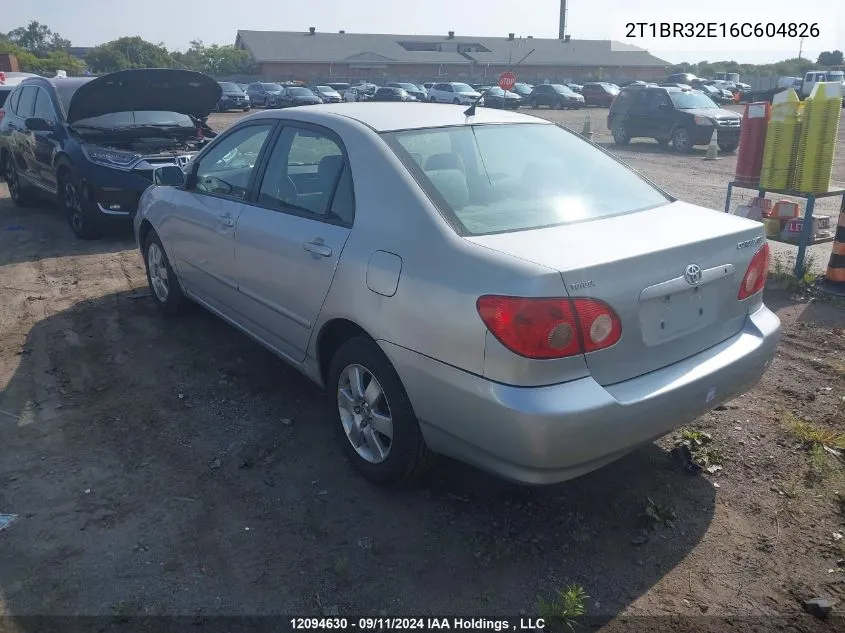 2T1BR32E16C604826 2006 Toyota Corolla Ce/Le/Sport