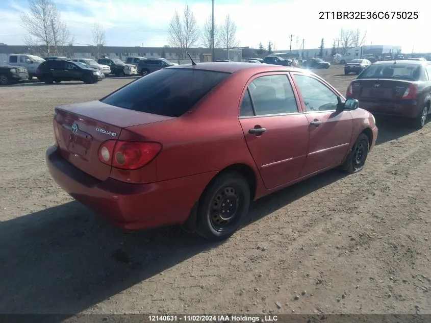 2006 Toyota Corolla Ce/Le/S VIN: 2T1BR32E36C675025 Lot: 12140631