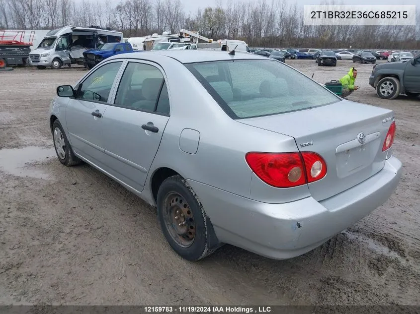 2006 Toyota Corolla Ce/Le/S VIN: 2T1BR32E36C685215 Lot: 12159783