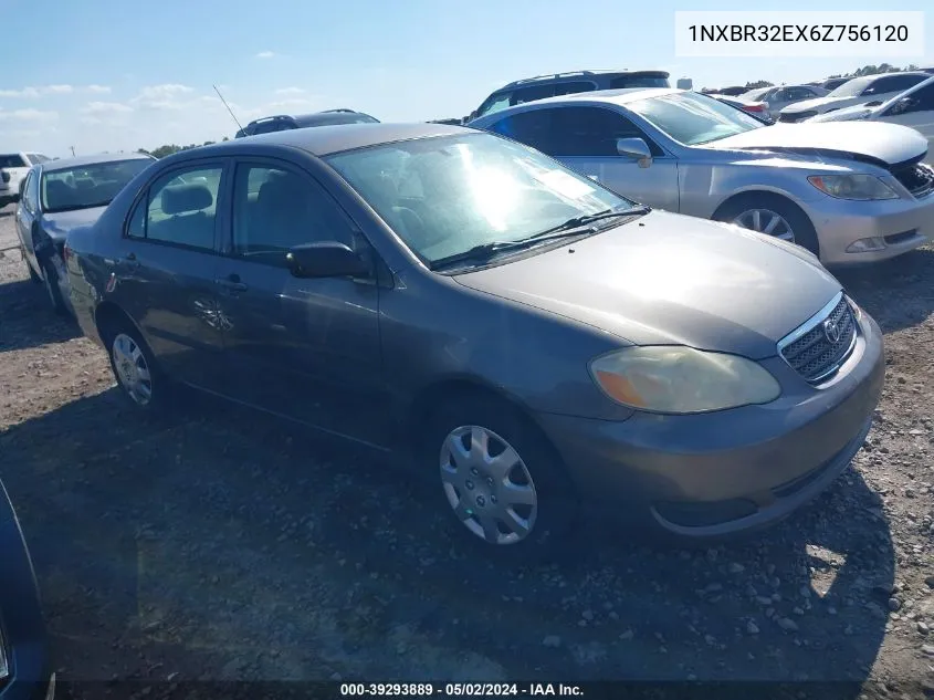 2006 Toyota Corolla Ce VIN: 1NXBR32EX6Z756120 Lot: 39293889