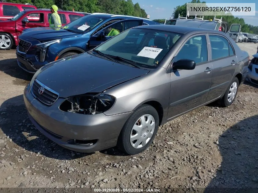 2006 Toyota Corolla Ce VIN: 1NXBR32EX6Z756120 Lot: 39293889