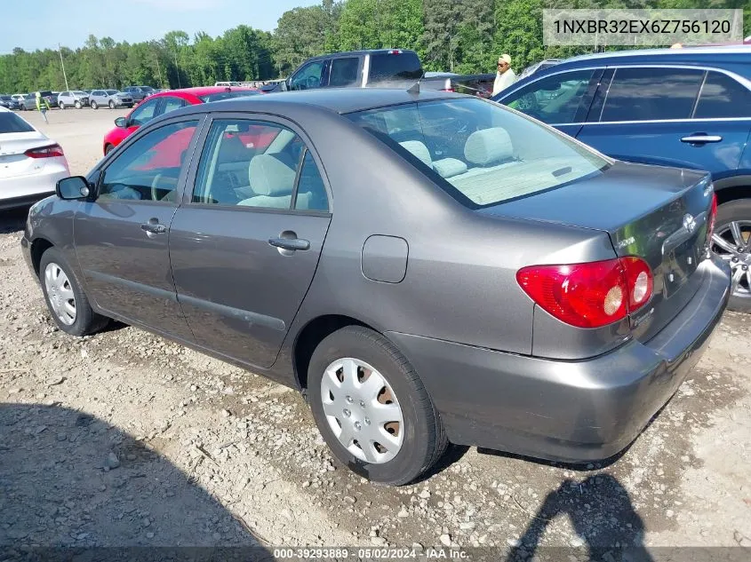 2006 Toyota Corolla Ce VIN: 1NXBR32EX6Z756120 Lot: 39293889