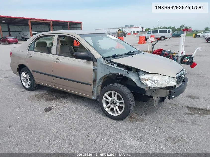 2006 Toyota Corolla Ce VIN: 1NXBR32E36Z607581 Lot: 39320149