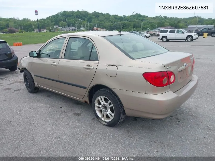 2006 Toyota Corolla Ce VIN: 1NXBR32E36Z607581 Lot: 39320149