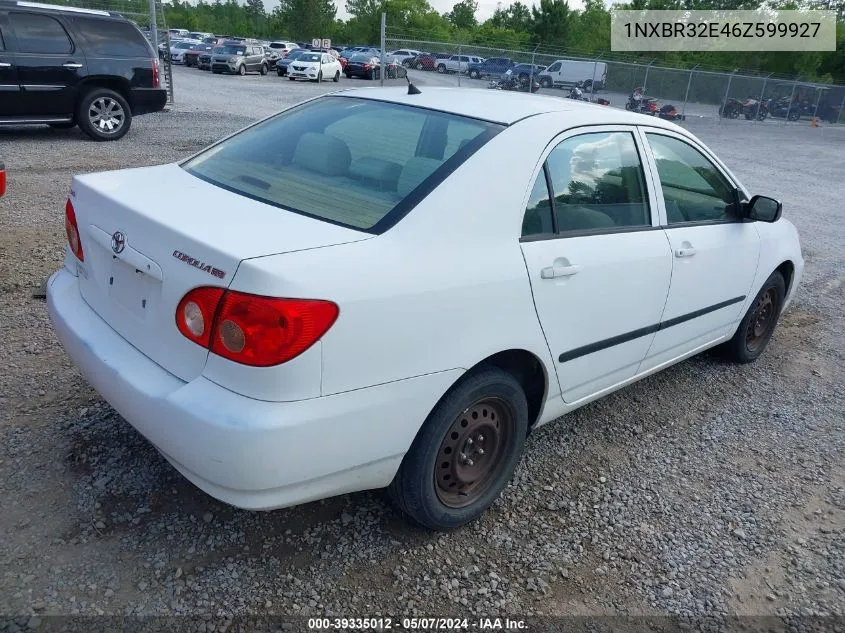 2006 Toyota Corolla Ce VIN: 1NXBR32E46Z599927 Lot: 39335012