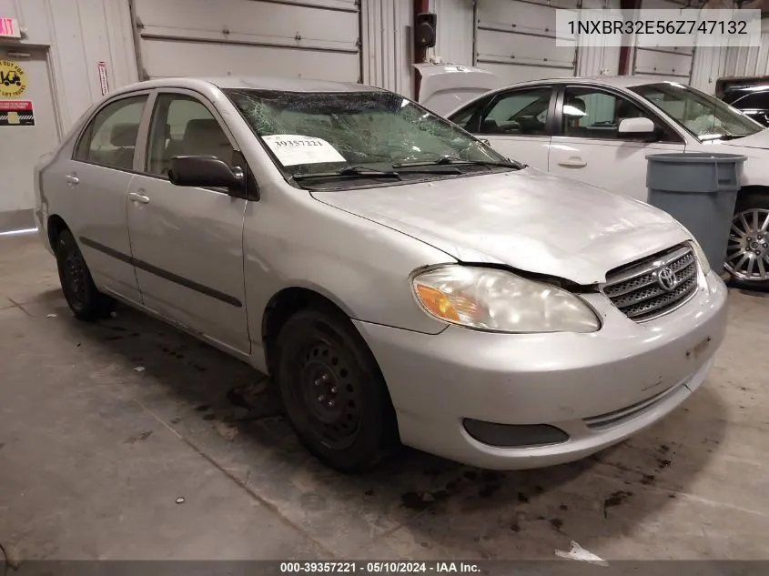 2006 Toyota Corolla Ce/Le/S VIN: 1NXBR32E56Z747132 Lot: 39357221