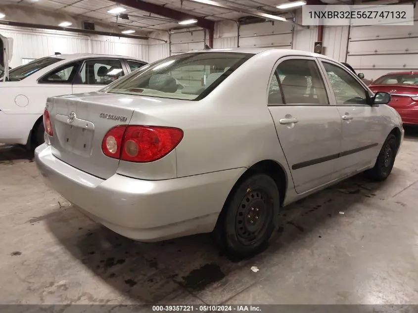 2006 Toyota Corolla Ce/Le/S VIN: 1NXBR32E56Z747132 Lot: 39357221