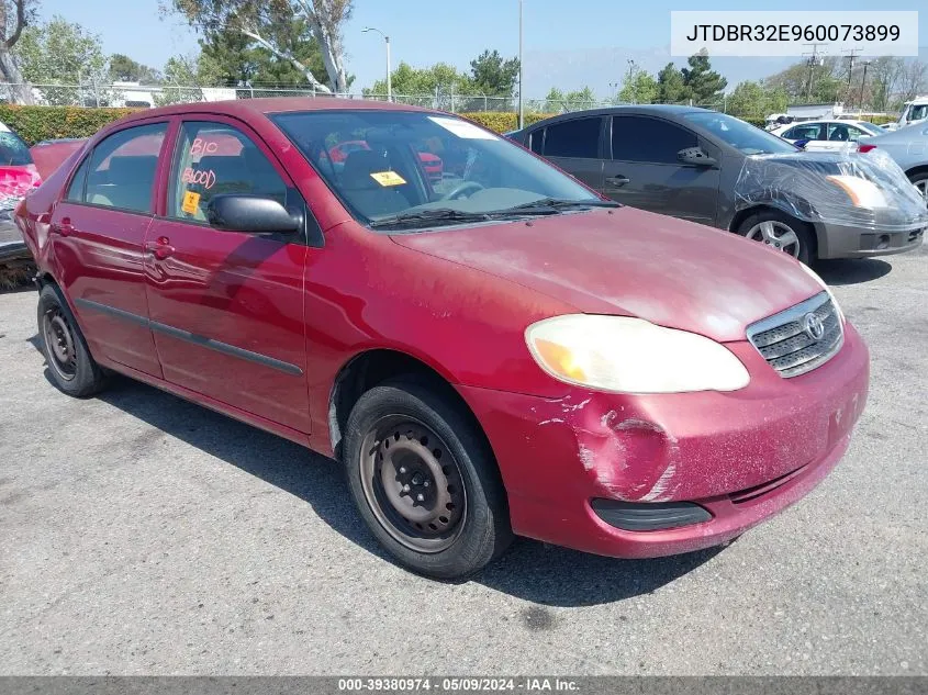 2006 Toyota Corolla Ce VIN: JTDBR32E960073899 Lot: 39380974