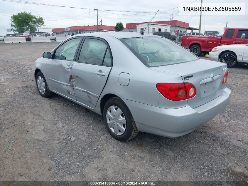 2006 Toyota Corolla Le VIN: 1NXBR30E76Z605559 Lot: 39410834