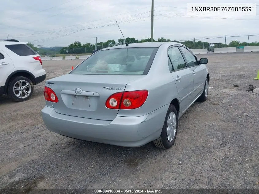 2006 Toyota Corolla Le VIN: 1NXBR30E76Z605559 Lot: 39410834