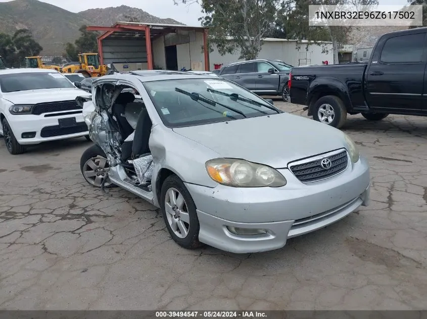 2006 Toyota Corolla S VIN: 1NXBR32E96Z617502 Lot: 39494547