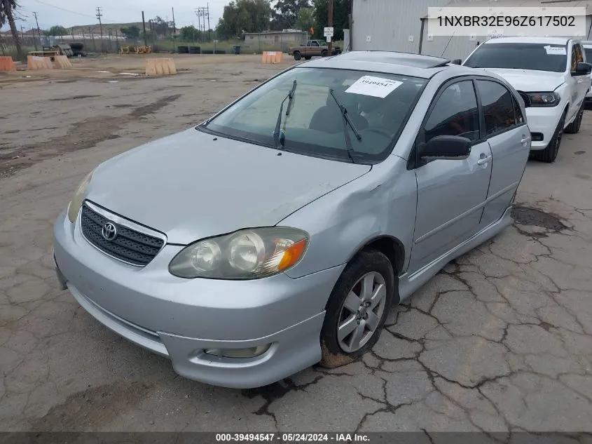 1NXBR32E96Z617502 2006 Toyota Corolla S