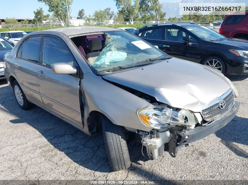 2006 Toyota Corolla Le VIN: 1NXBR32E16Z664717 Lot: 39611026